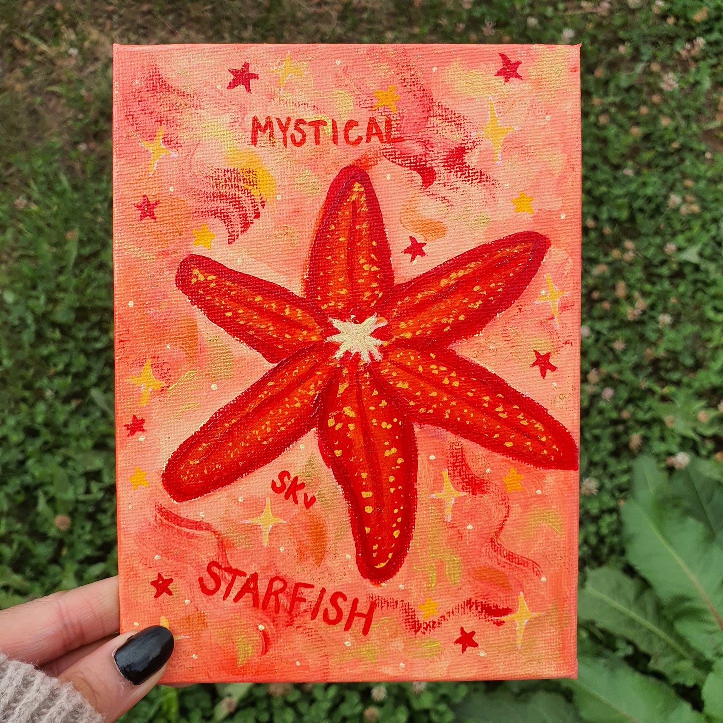 Starfish Spirit Animal Canvas Original Painting