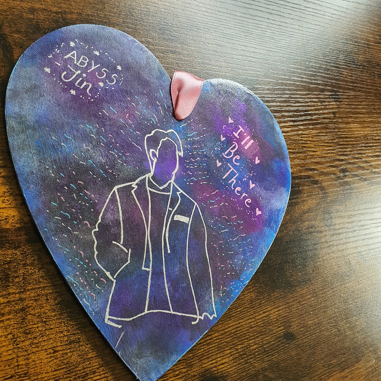 BTS Jin - Abyss Wooden Wall Hanging Painting