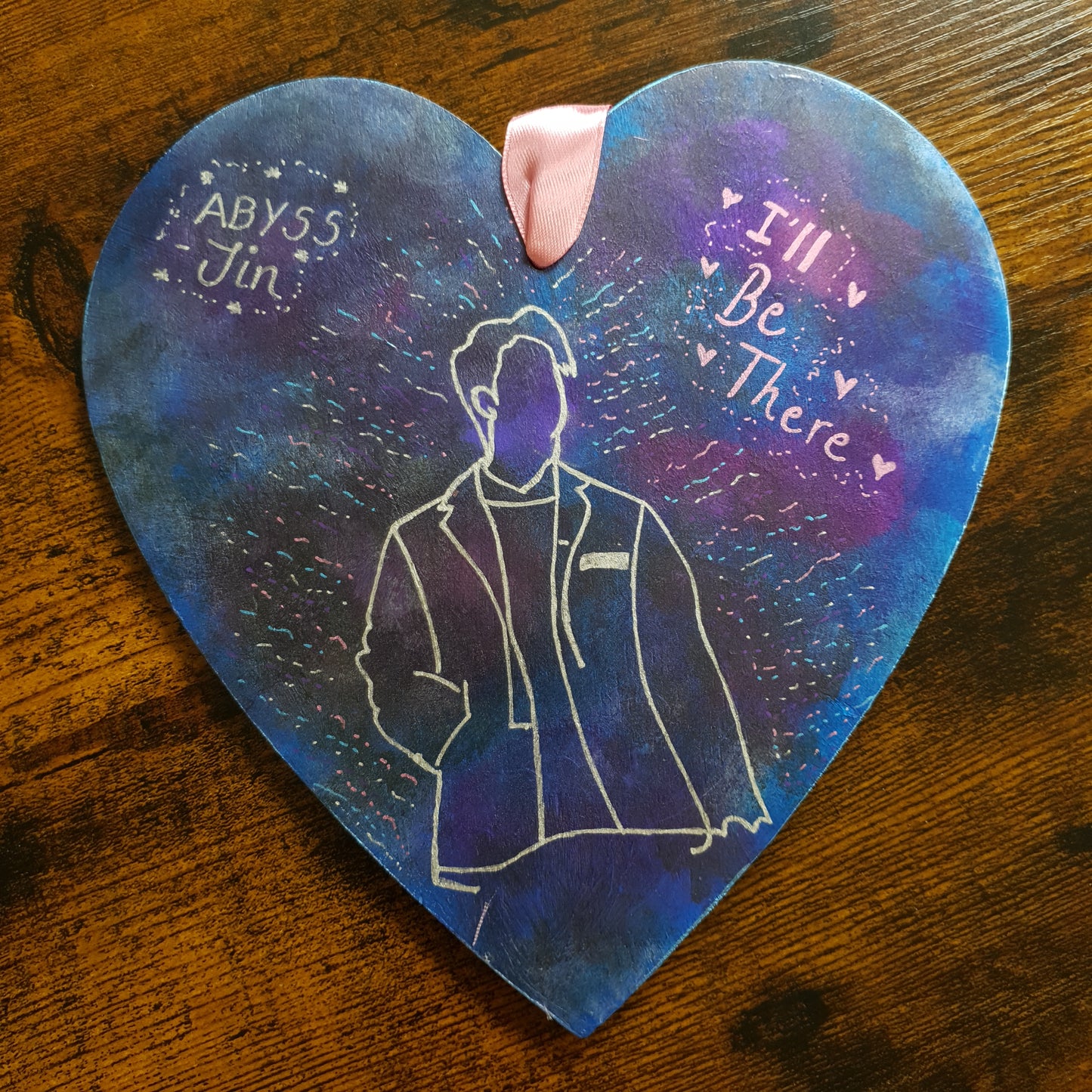 BTS Jin - Abyss Wooden Wall Hanging Painting