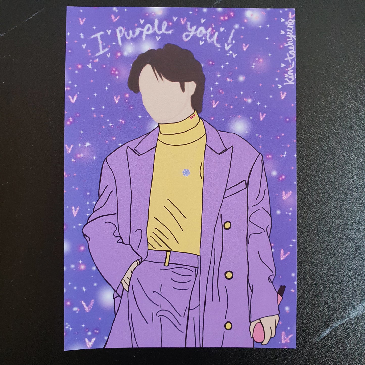 BTS Taehyung (V) - I Purple You Art Print