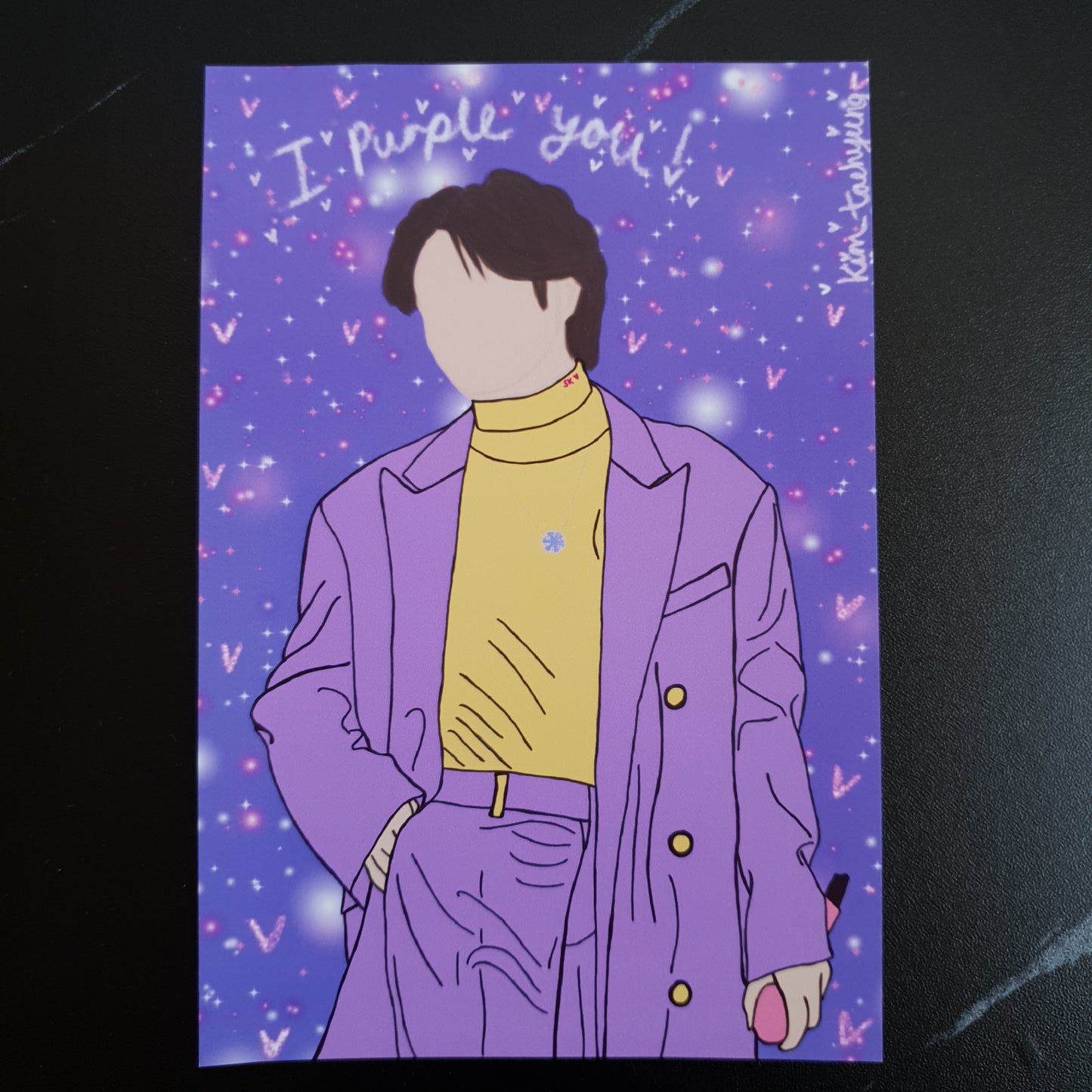 BTS Taehyung (V) - I Purple You Art Print