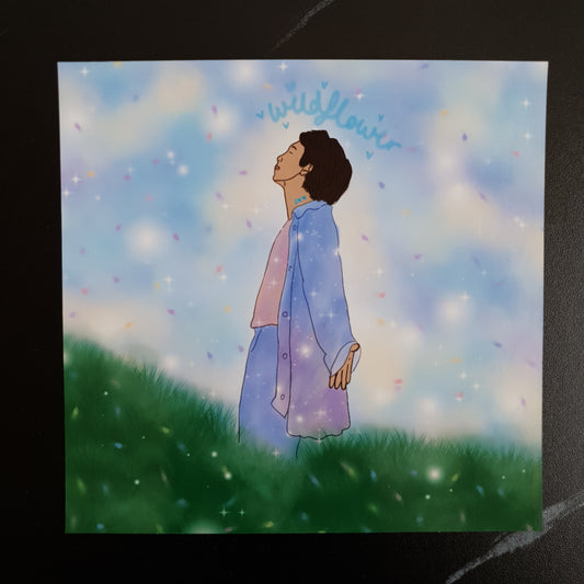 BTS RM (Namjoon) - Wildflower field Art Print