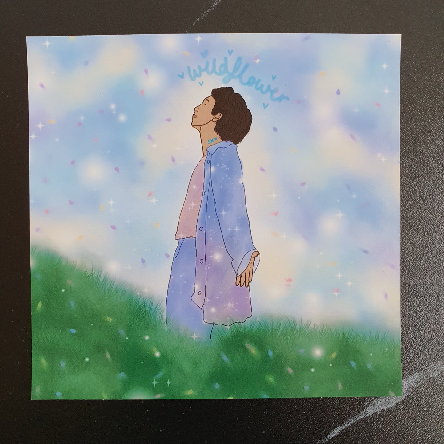 BTS RM (Namjoon) - Wildflower field Art Print