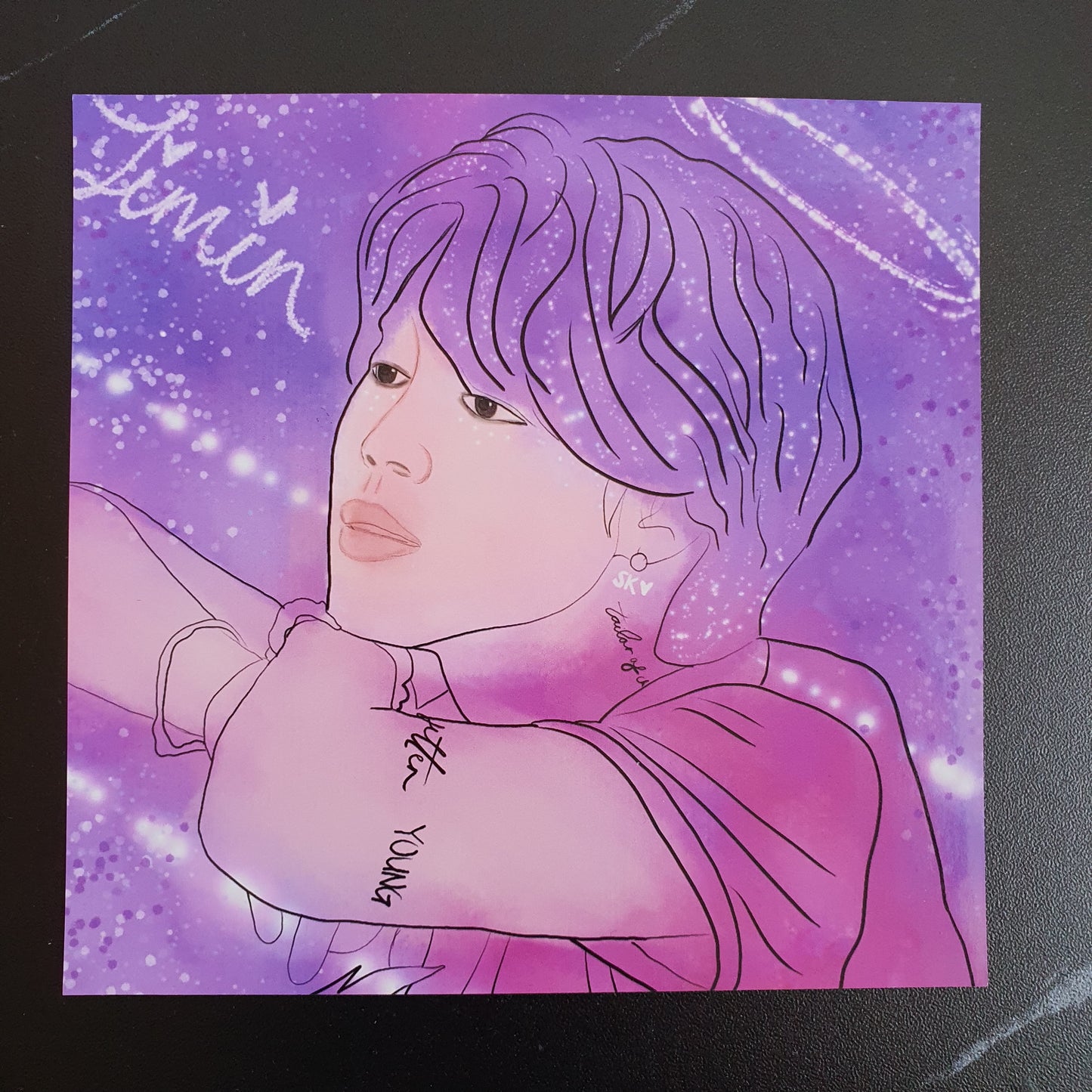 BTS Jimin - Chaos Halo Art Print