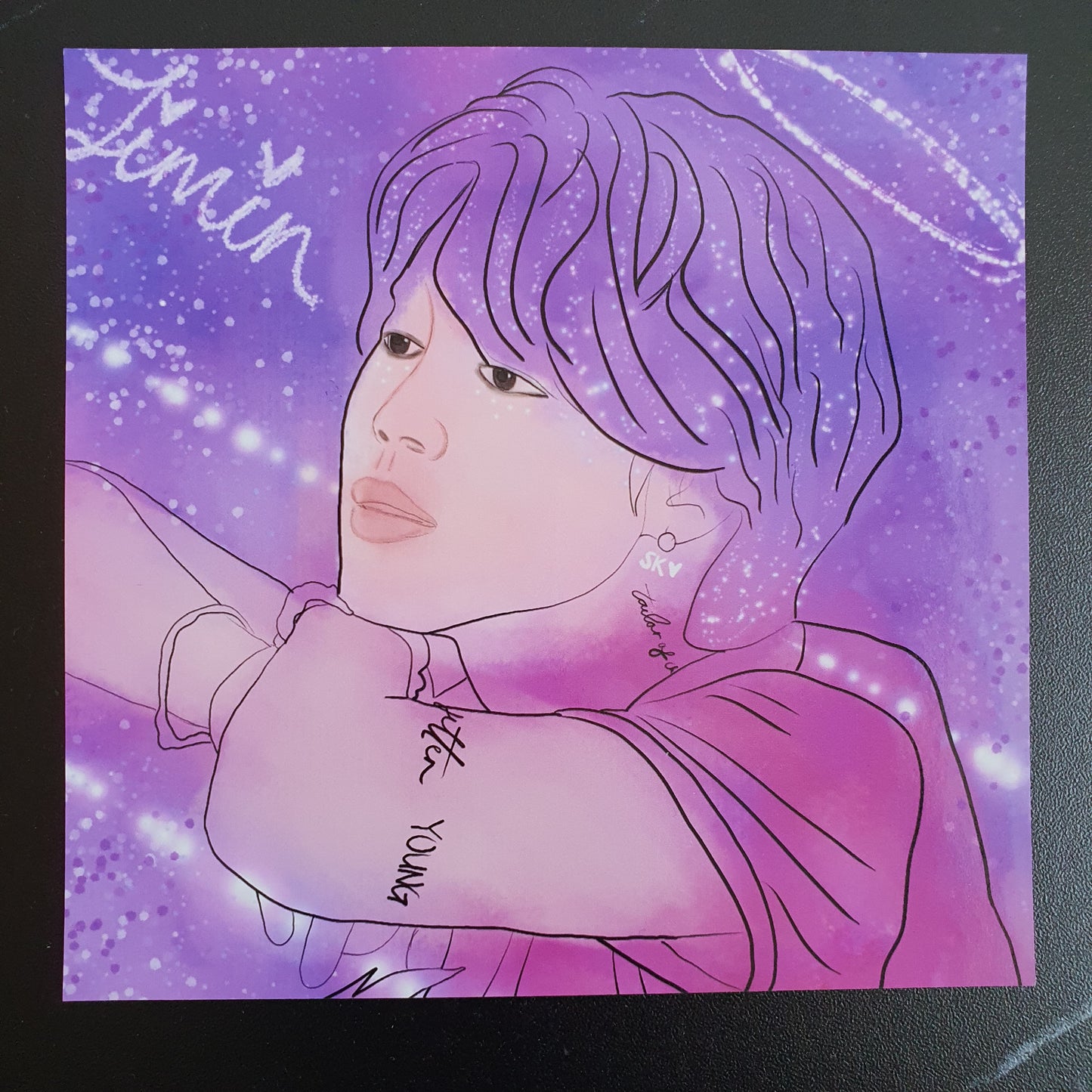 BTS Jimin - Chaos Halo Art Print