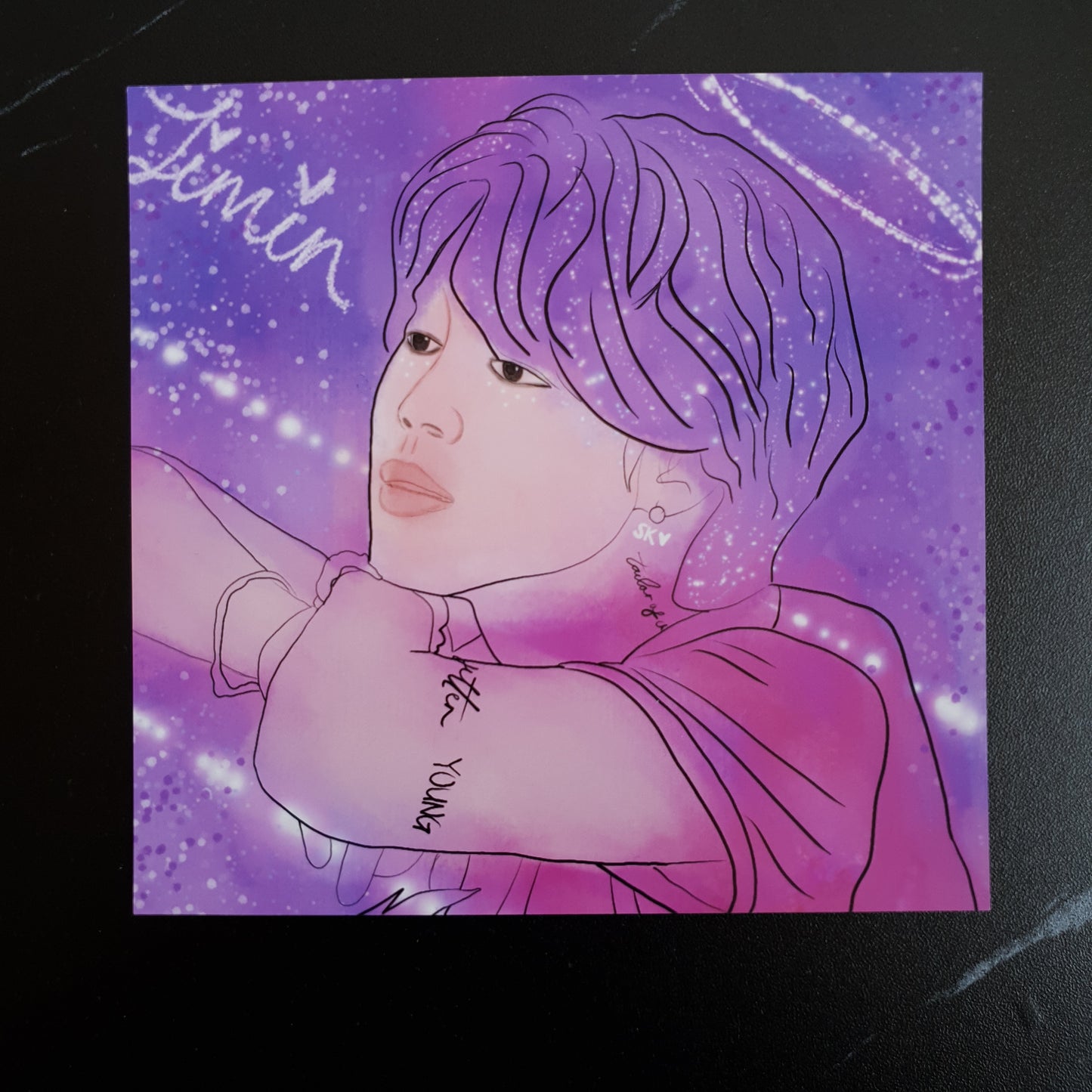 BTS Jimin - Chaos Halo Art Print