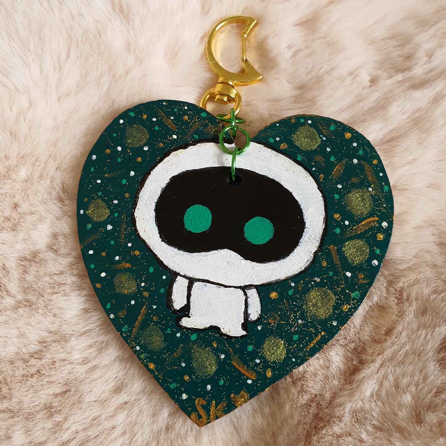 BTS Jin Astronaut Inspired Keychain (Moon Version)