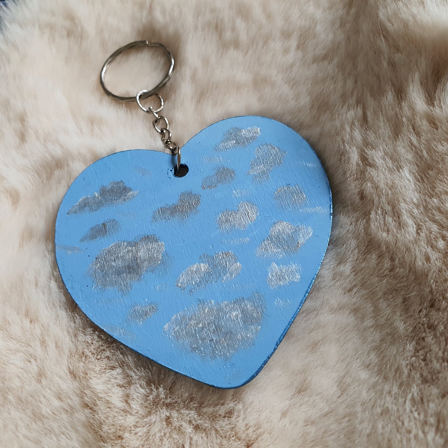 Dreamy Cloud Keychain (Blue)