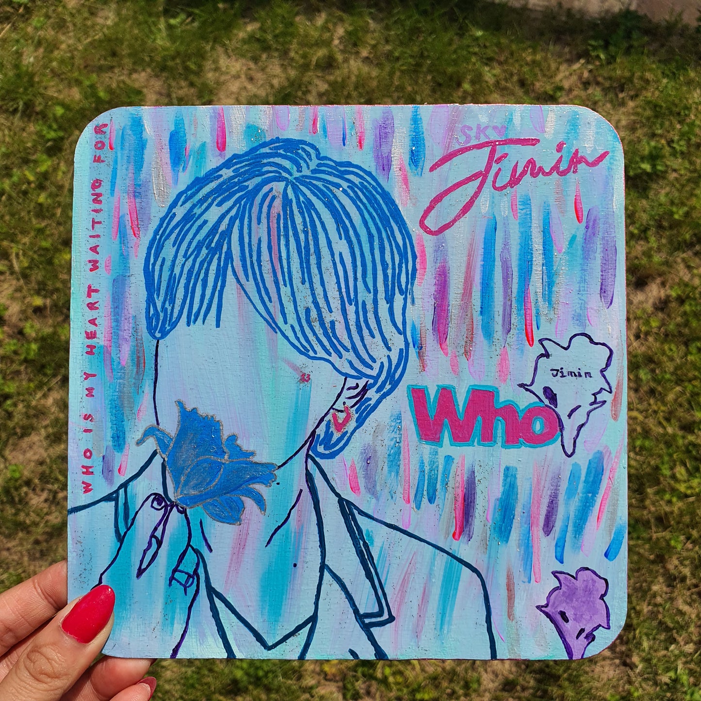 BTS Jimin Muse, Who Artwork Song Painting