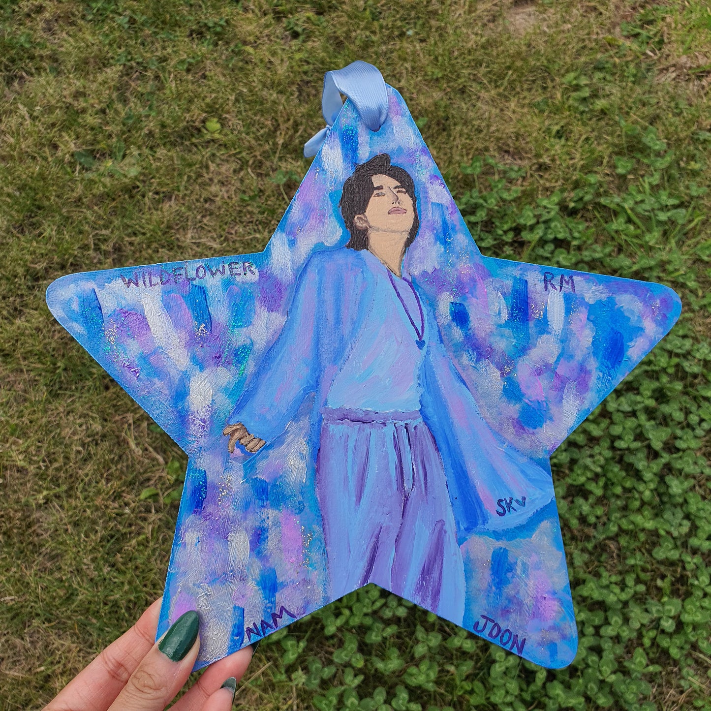 BTS Namjoon (RM) Wildflower Star Wall Hanging Painting