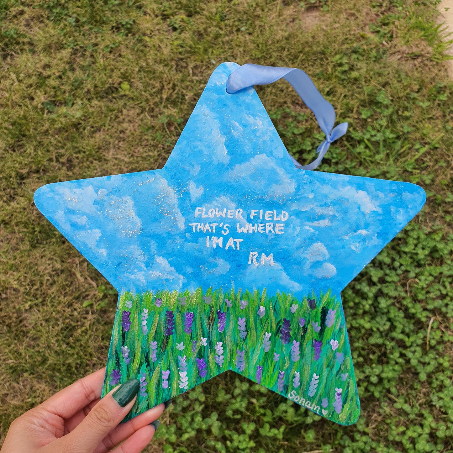 BTS Namjoon (RM) Wildflower Star Wall Hanging Painting