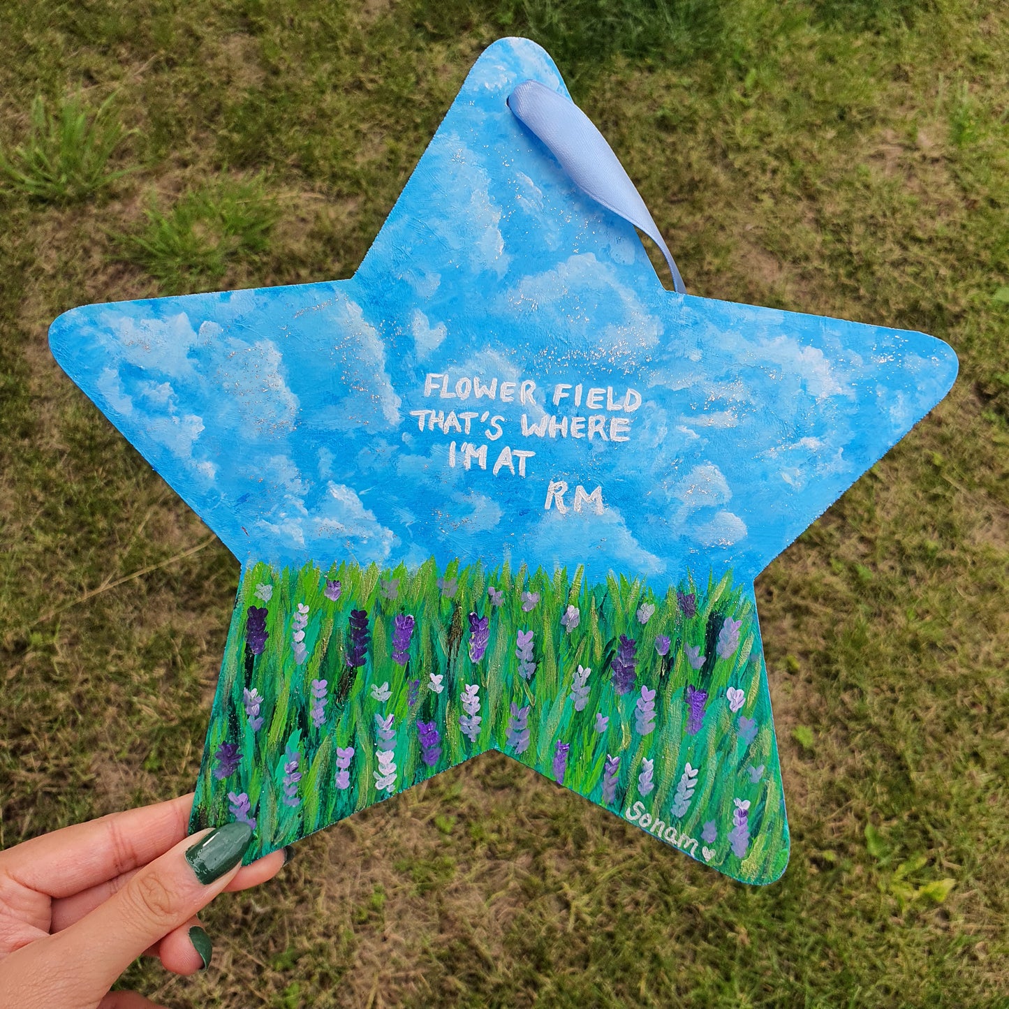 BTS Namjoon (RM) Wildflower Star Wall Hanging Painting