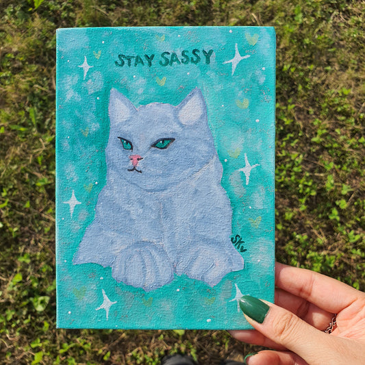 Cat Spirit Animal Canvas Original Painting