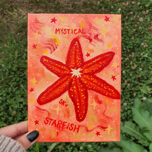 Starfish Spirit Animal Canvas Original Painting