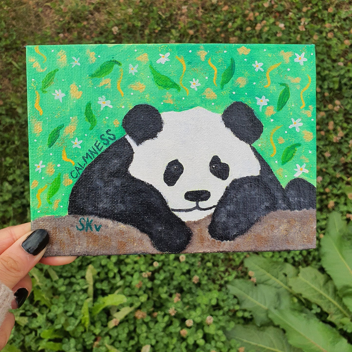 Panda Spirit Animal Canvas Original Painting