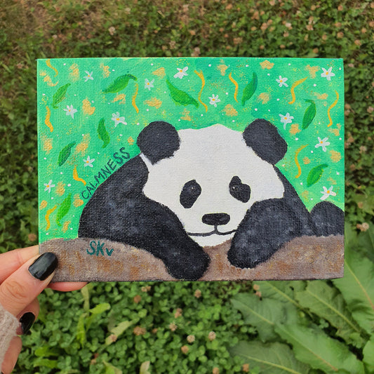 Panda Spirit Animal Canvas Original Painting