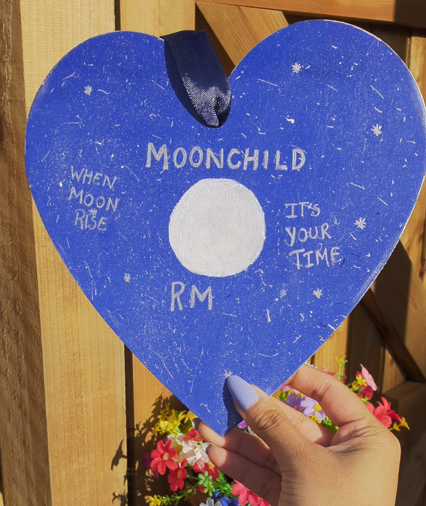 BTS RM (Namjoon) - Moonchild Wooden Wall Hanging Painting