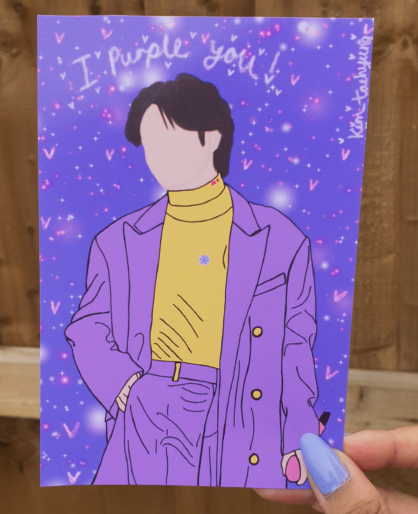 BTS Taehyung (V) - I Purple You Art Print