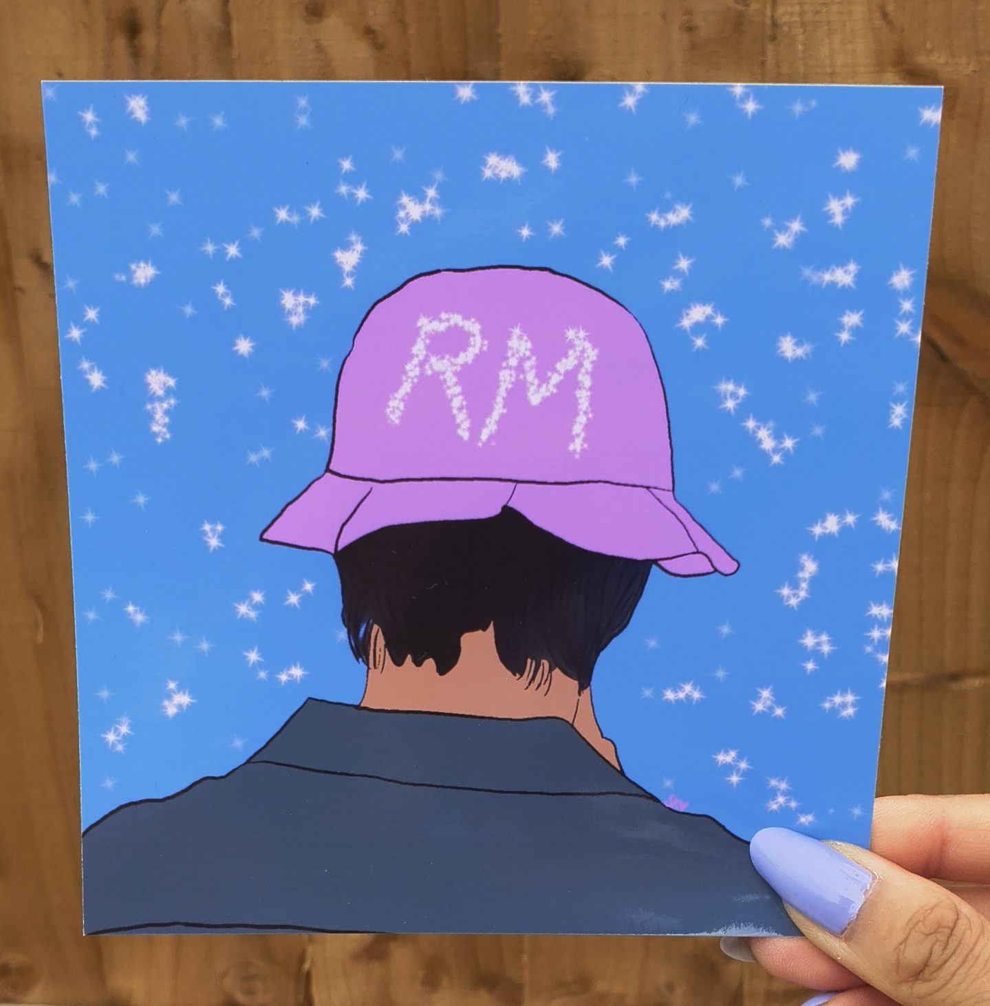 BTS RM (Namjoon) - Bucket hat Art Print