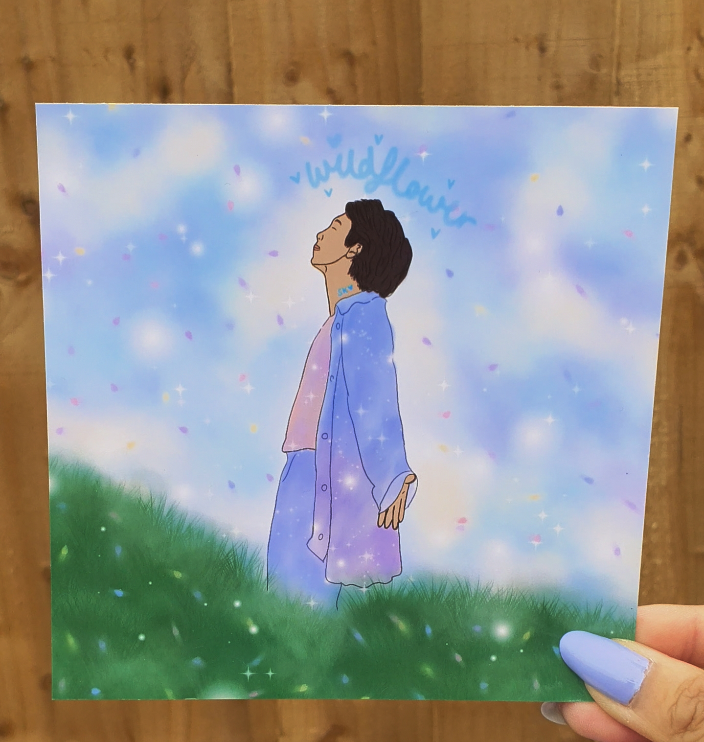 BTS RM (Namjoon) - Wildflower field Art Print