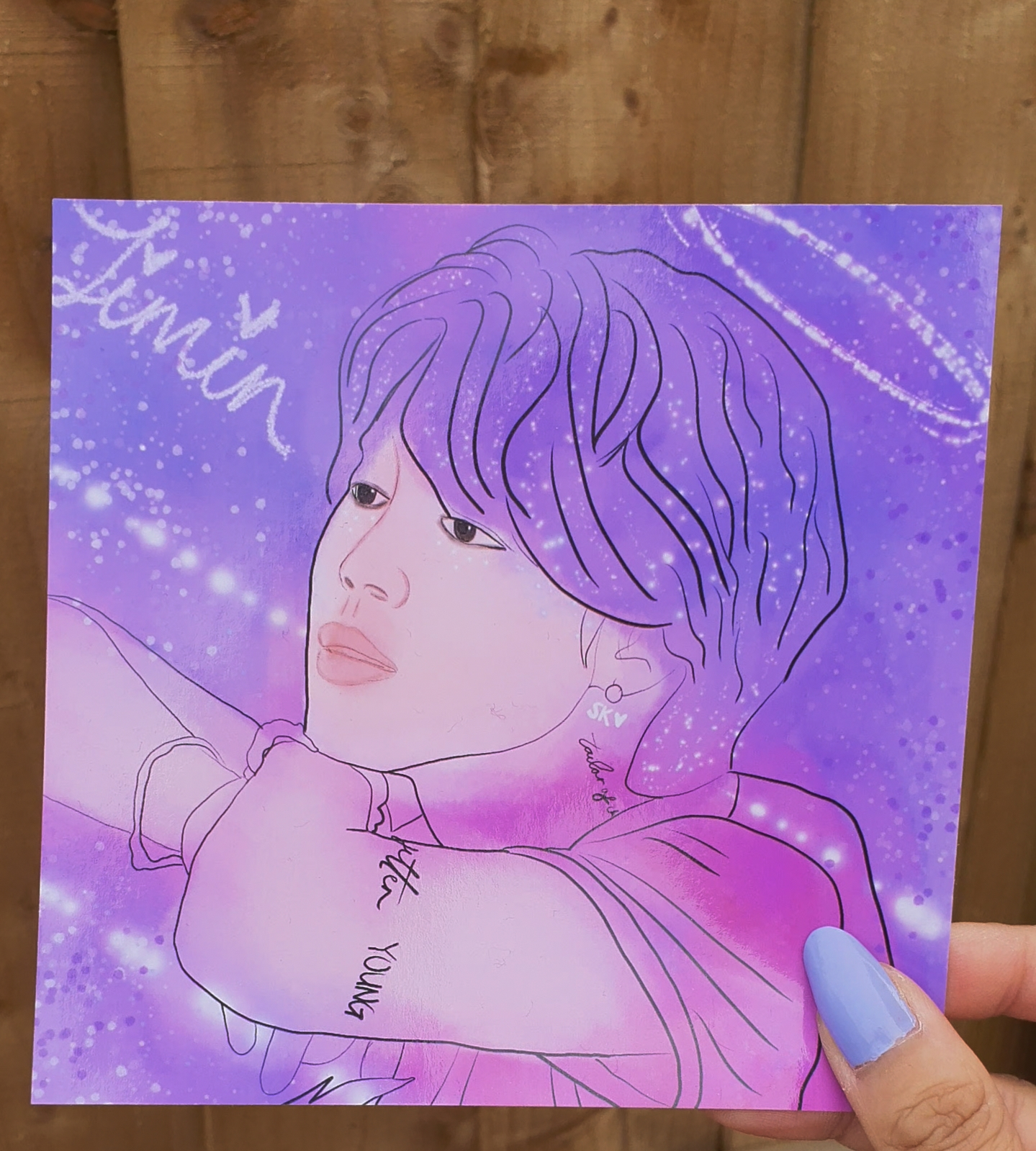 BTS Jimin - Chaos Halo Art Print